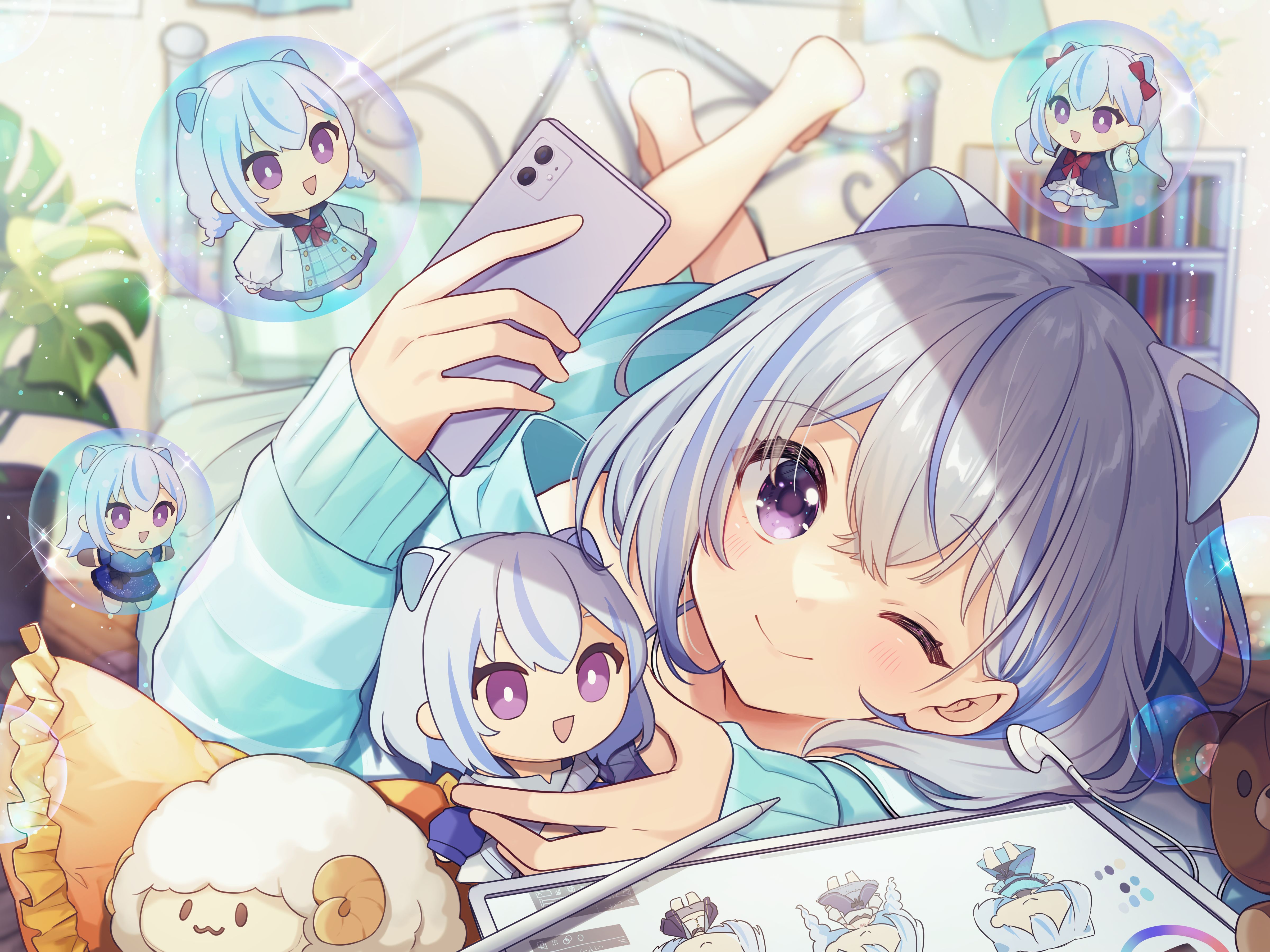 ♩ページ ご依頼イラスト ご依頼イラスト4 - mee - nizima by Live2D