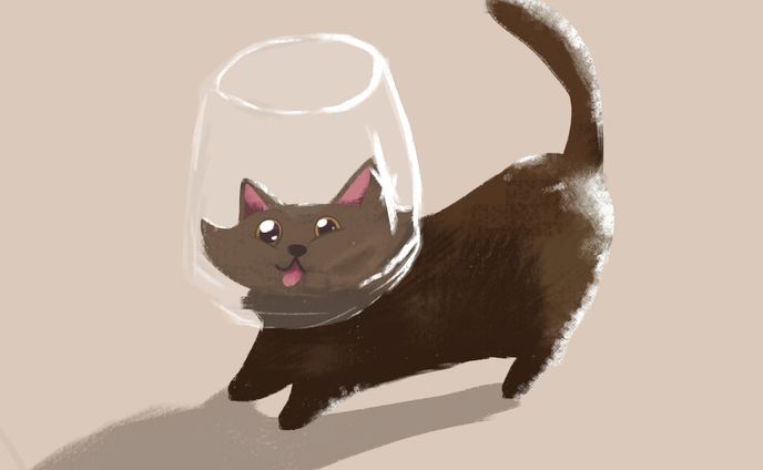 Kittie with a jar