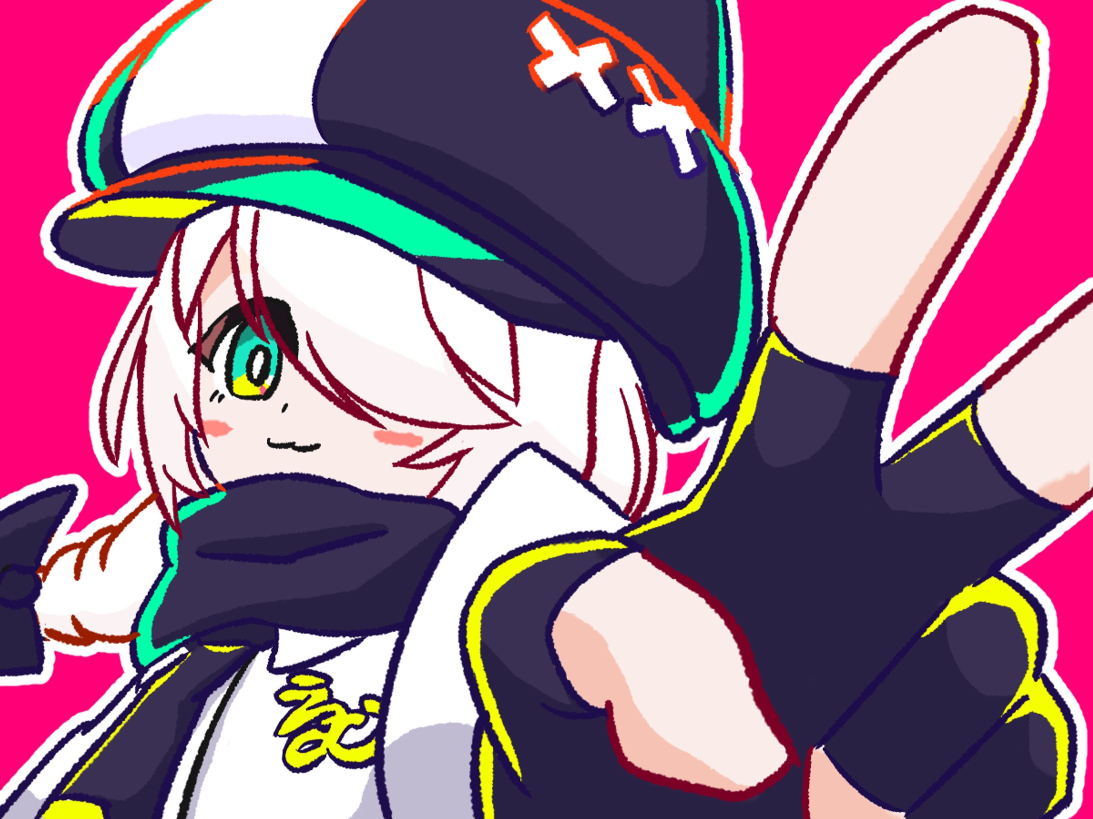 VRCで普段使用してるアバターのイラスト-1