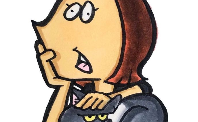A red-hair girl and her cat.
#drawing #illustration #art #artwork #cat #cartoon #イラスト #落書き #イラストレーター #絵 #アート #カートゥーン #女の子イラスト #ガールズイラスト #猫 #猫イラスト