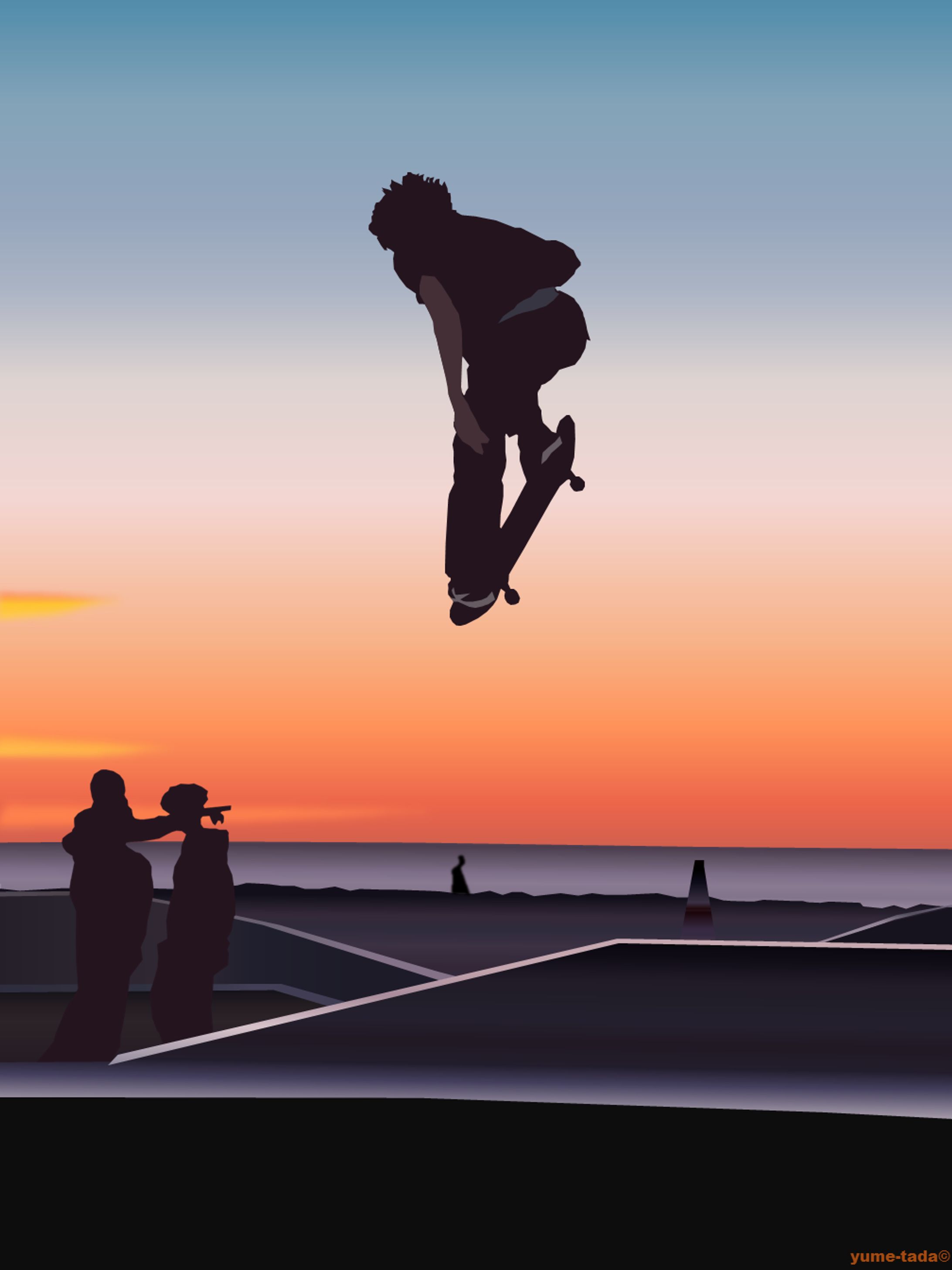 夕陽のスケーター【Sunset Skater】-1