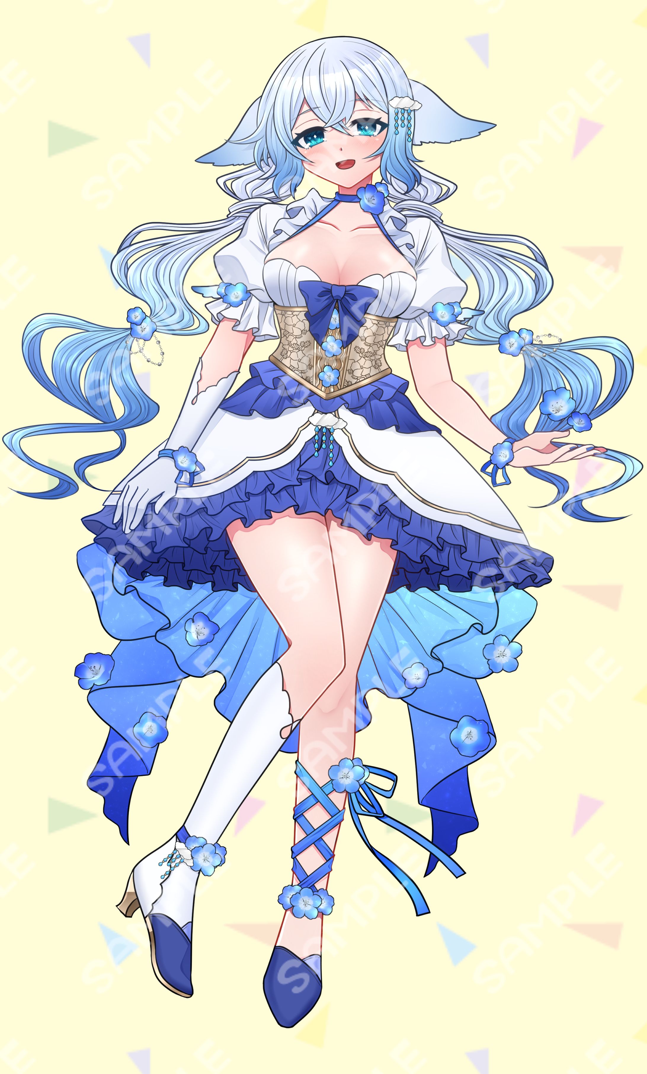 夜巡透雨様立ち絵イラスト-1