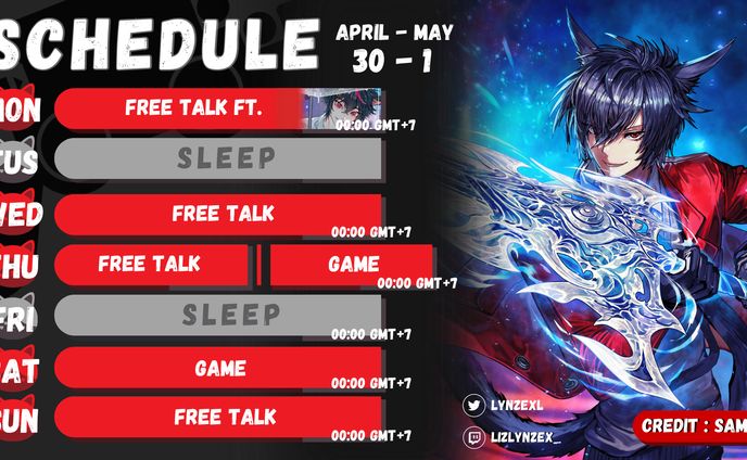 Liz Lynzex Schedule