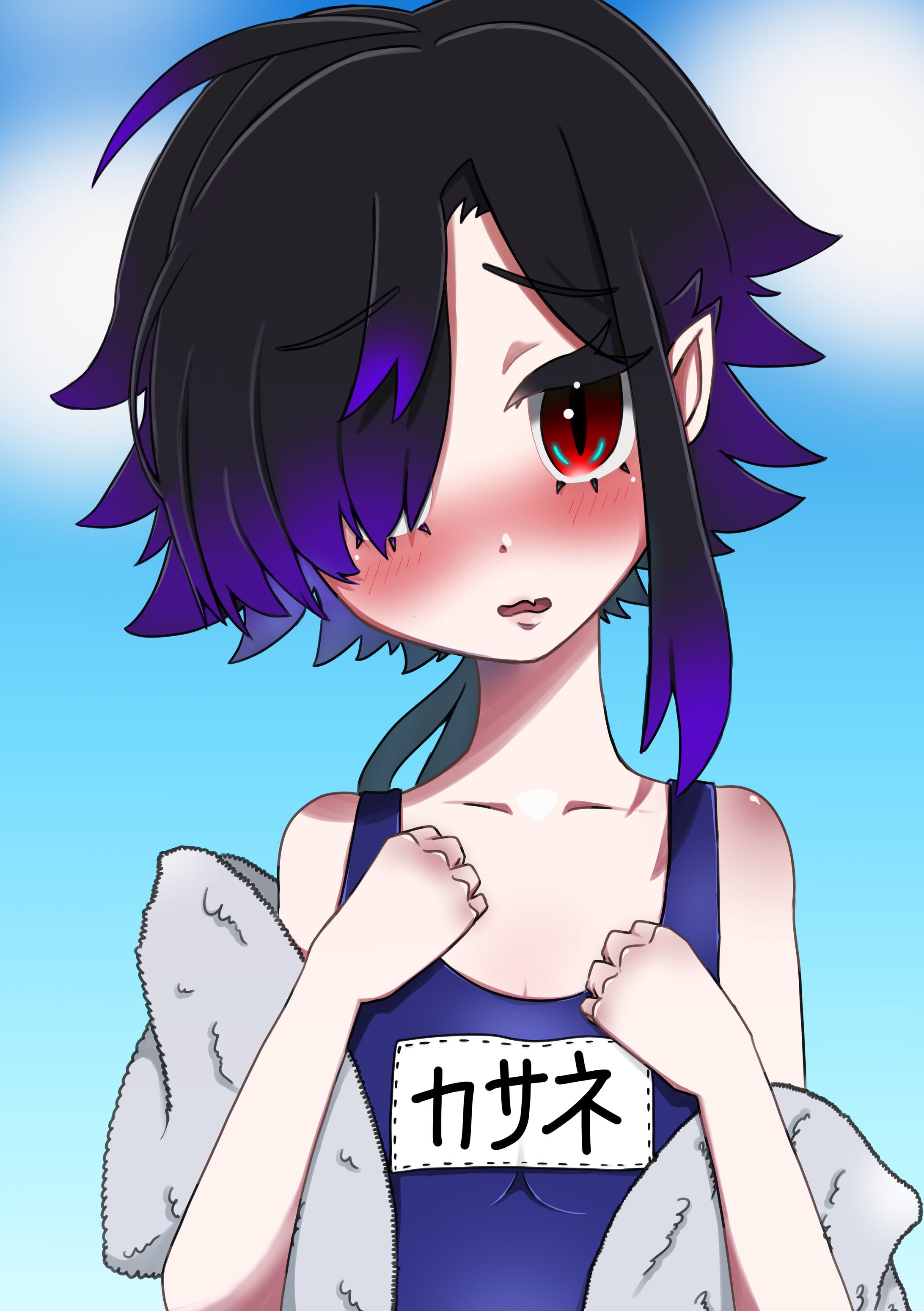 シチュエーションイラスト【スク水】-1