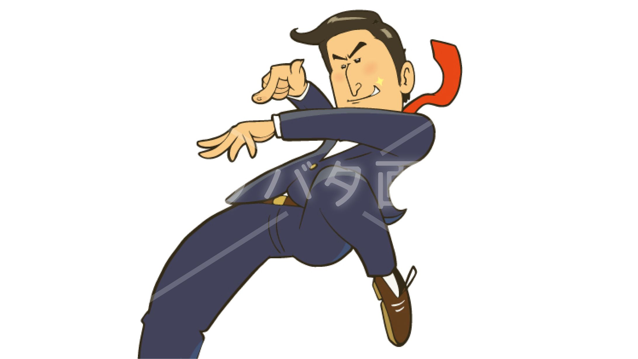 コミカルなビジネスマンのイラスト-1