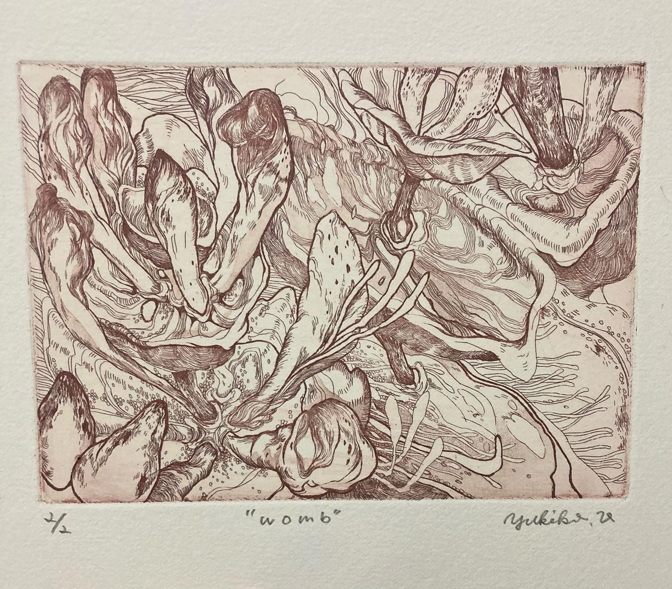 "womb"
11㎝×16㎝

#etching
#エッチング
#aquatint
#アクアチント
#銅版画
#artworks
#comtenporaryart 
#printmaking-1