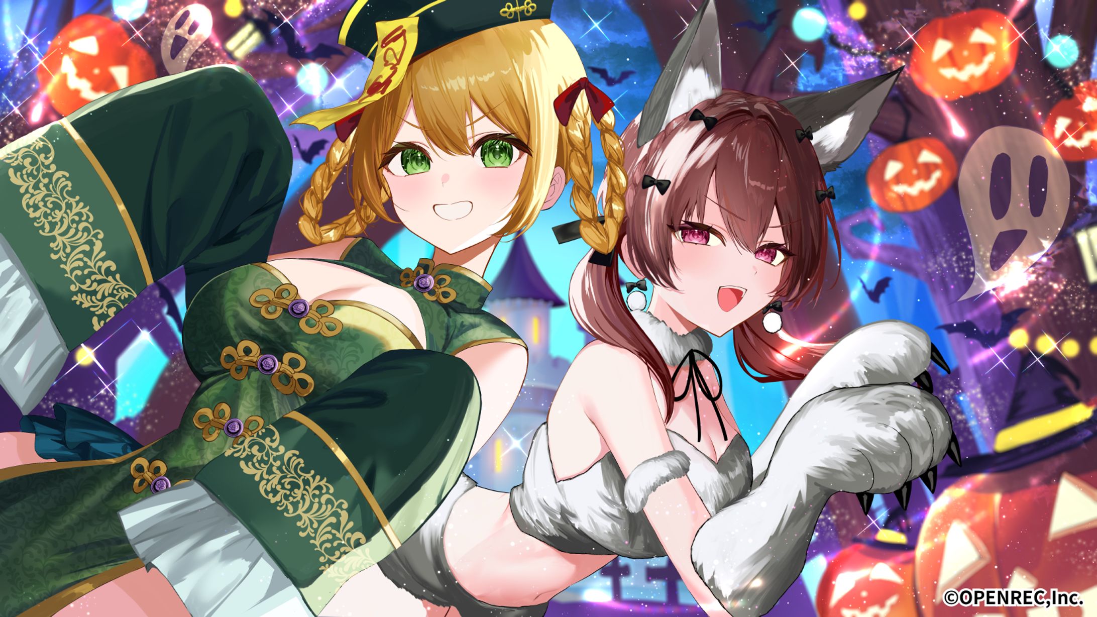 株式会社OPENREC様 『みやみなはっぴーちゃんねる』の配信用番組イラスト-1