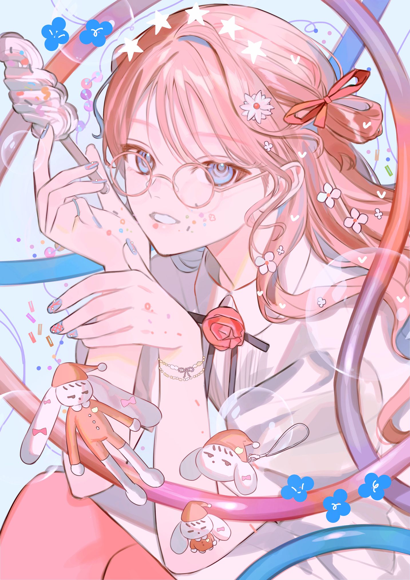 四宮伊織「感電」カバー動画イラスト