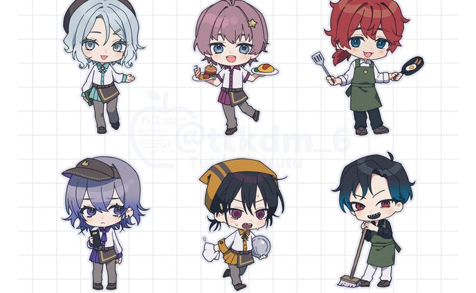 コラボカフェ風イラスト