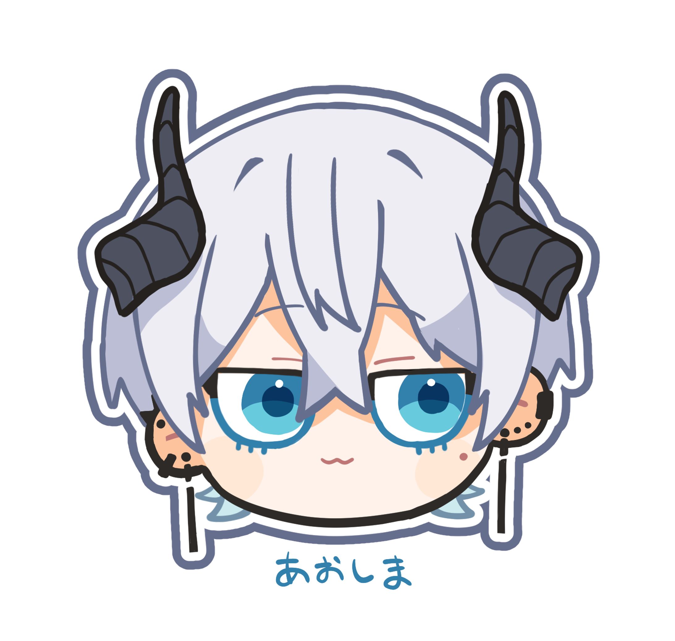 「顔だけもちもちイラスト」-1