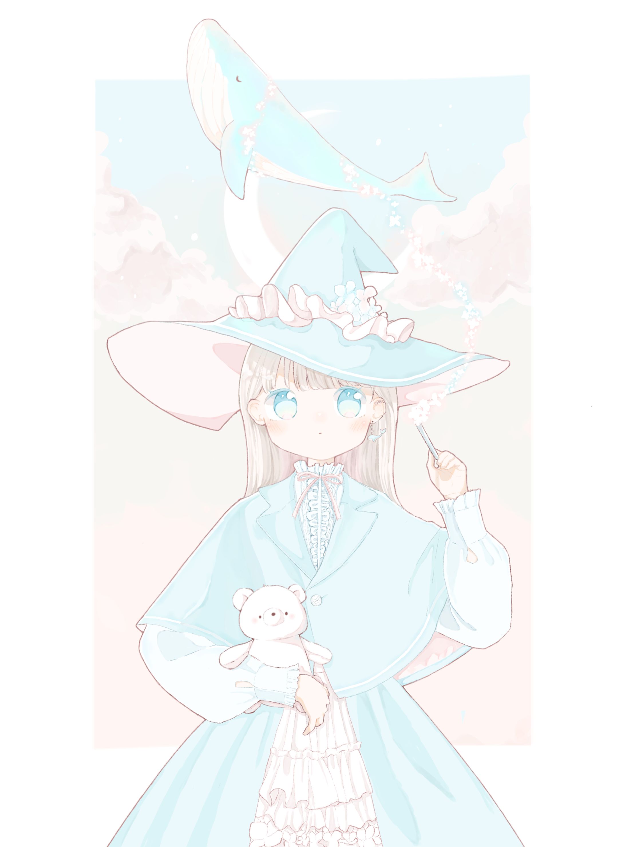 オリジナルイラスト　「月の魔法」-1