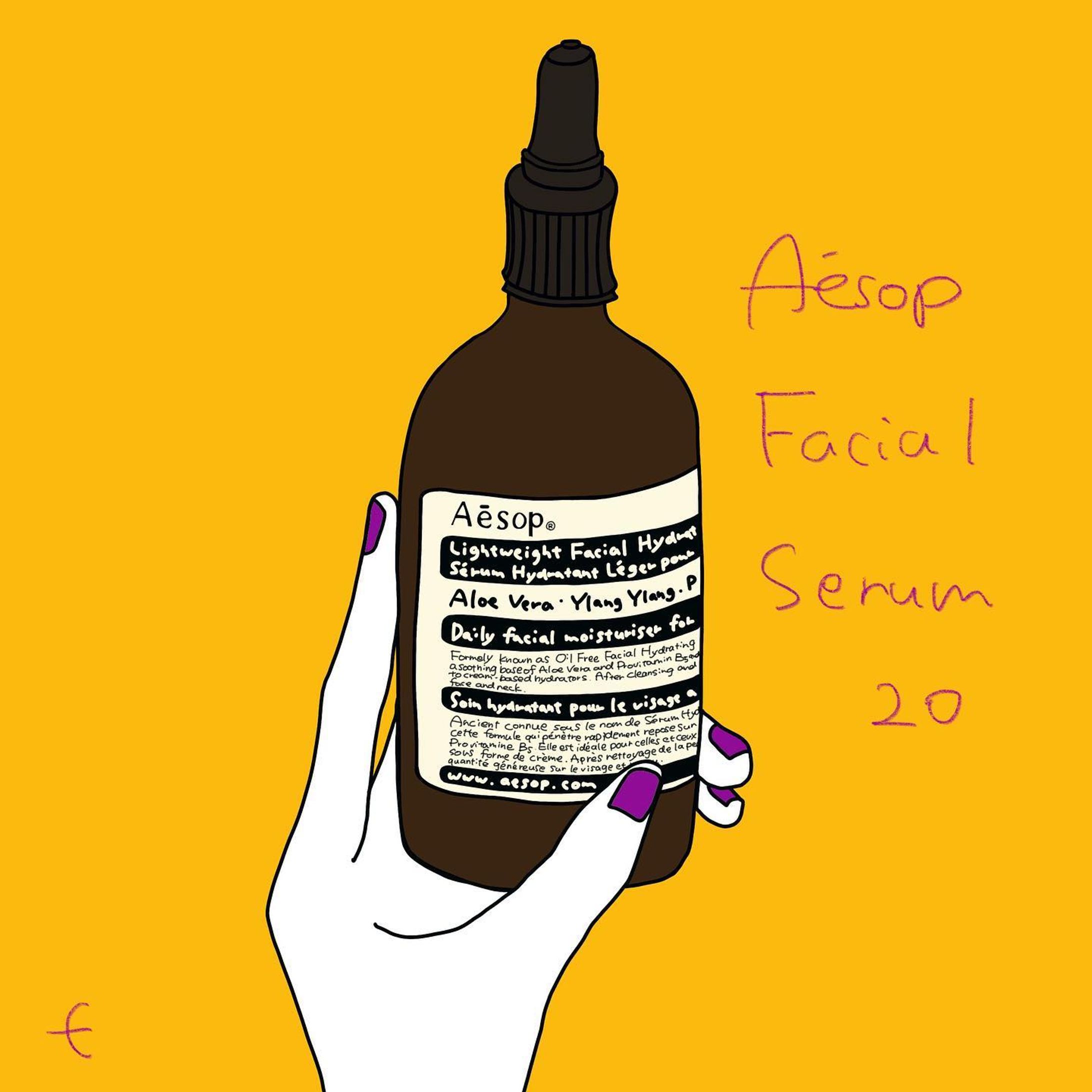 -
1:Aesop  Facial Serum20

好きな美容アイテムをイラストで。
オイルの入っていない美容液。
代わりにアロエベラが入ってるんですって。
毛穴がきゅっとしますよ。
唇に塗ると乾燥から回復。
イソップに行くと、
店員のお兄さんのお言葉に
自分の女子力の低さを痛感させられちゃう笑

#aesop #aēsop #facialserum #beautyillustration #cosmeticsaddict #australiancosmetics #aroma #イソップ #スキンケアマニア #美容液 #デパコス #ベストコスメ #基礎化粧品 #イラストレーター #雑誌 #ネイルデザイン #アロマ #アロエベラ #コスメレビュー #cosmeticellie-1