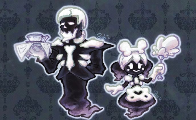 イラスト、キャラクターデザイン、色鉛筆画
