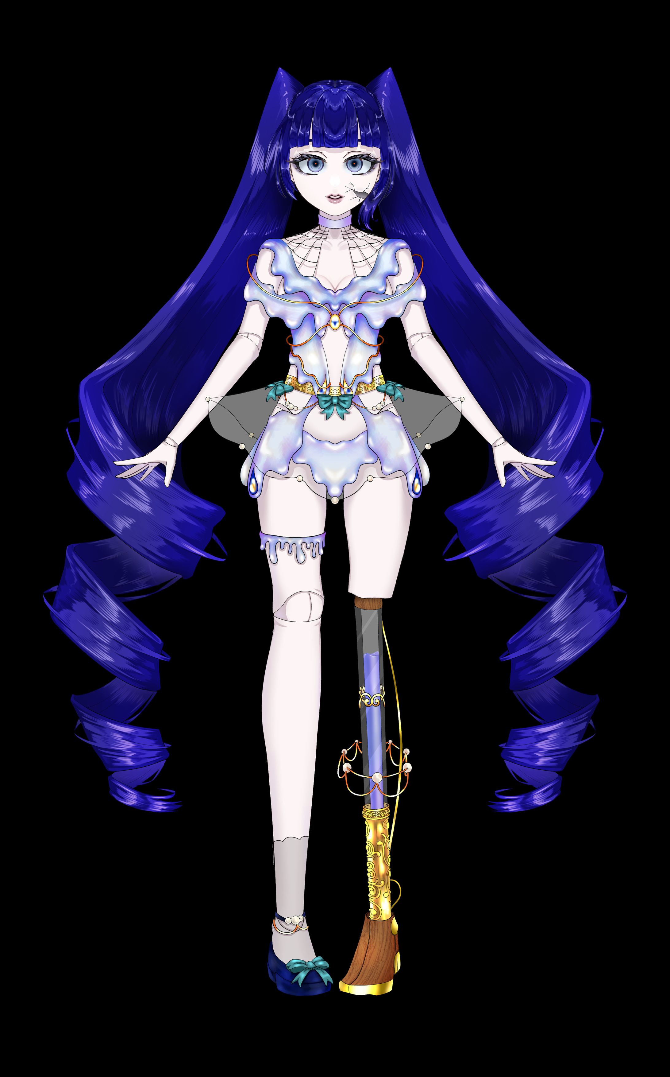 オリジナル立ち絵《古い館の壊れたドール》-1