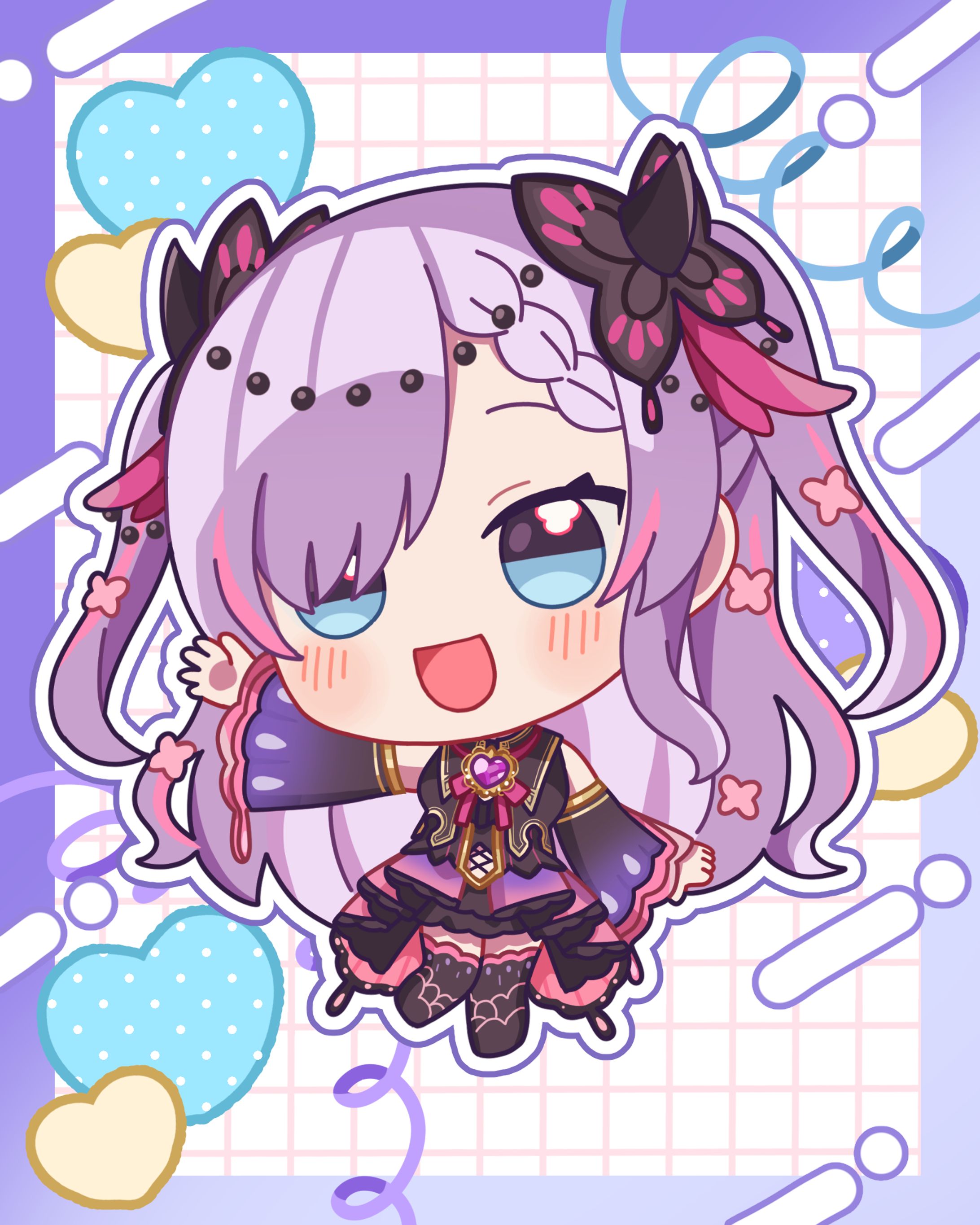 ライステ！ 紫ノ愛ヨミ様 ミニキャライラスト-1