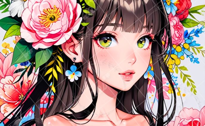 花と女の子