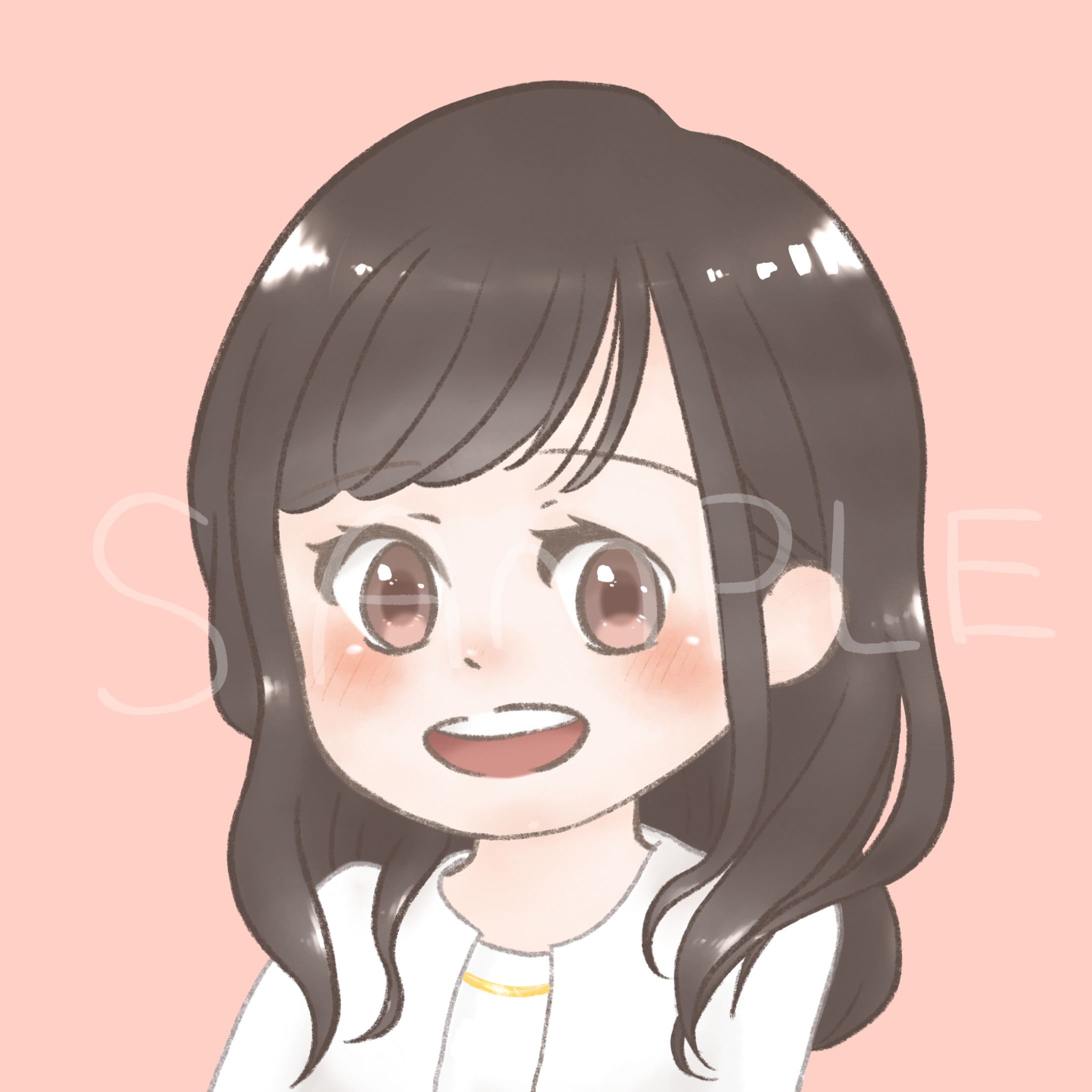 【オーダーイラスト】SNSアイコン（人物）-1