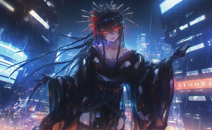 サイバーパンク×和服