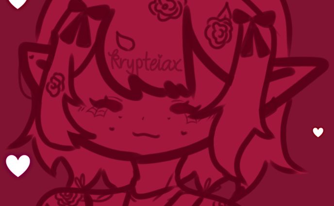 monotone chibi doodle