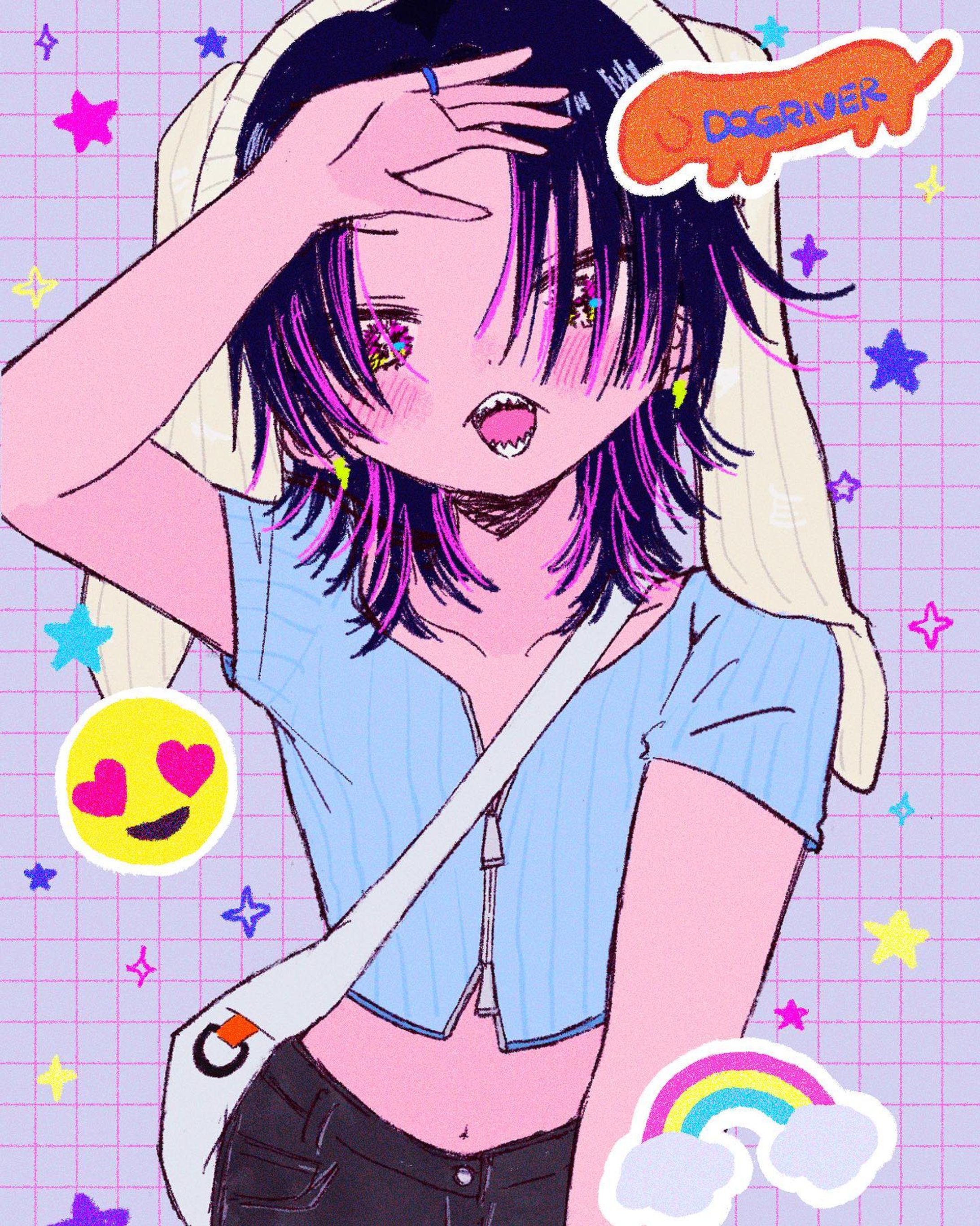 Hi😍
#illustragram #illustration #illust #digitalart #그림 #일러스트 #イラスト #y2k #originalcharacter #procreate-1