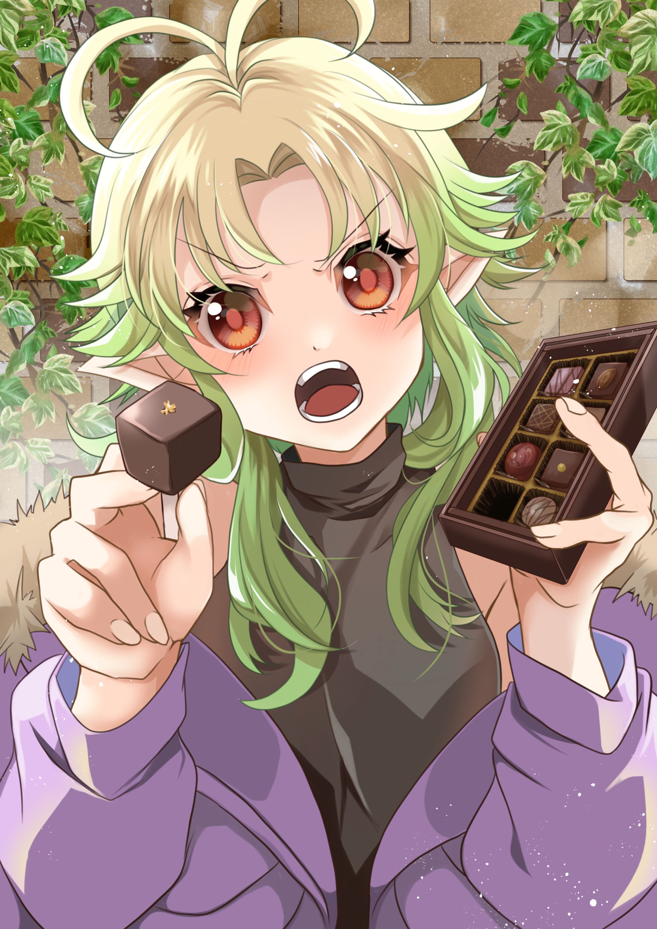   【イラスト】私のチョコが食べられないっていうの？-1