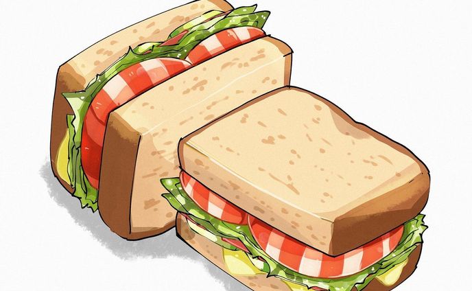 エビアボカドサンド
カラフルな見た目で描くのも楽しい☺️
エビとアボカドの組み合わせは最高！
 #エビアボカドサンド  #サンドイッチ  #食べ物イラスト  #飯テロ  #飯テロイラスト  #foodillustration  #foodart  #shrimpabocadosandwich  #sandwich