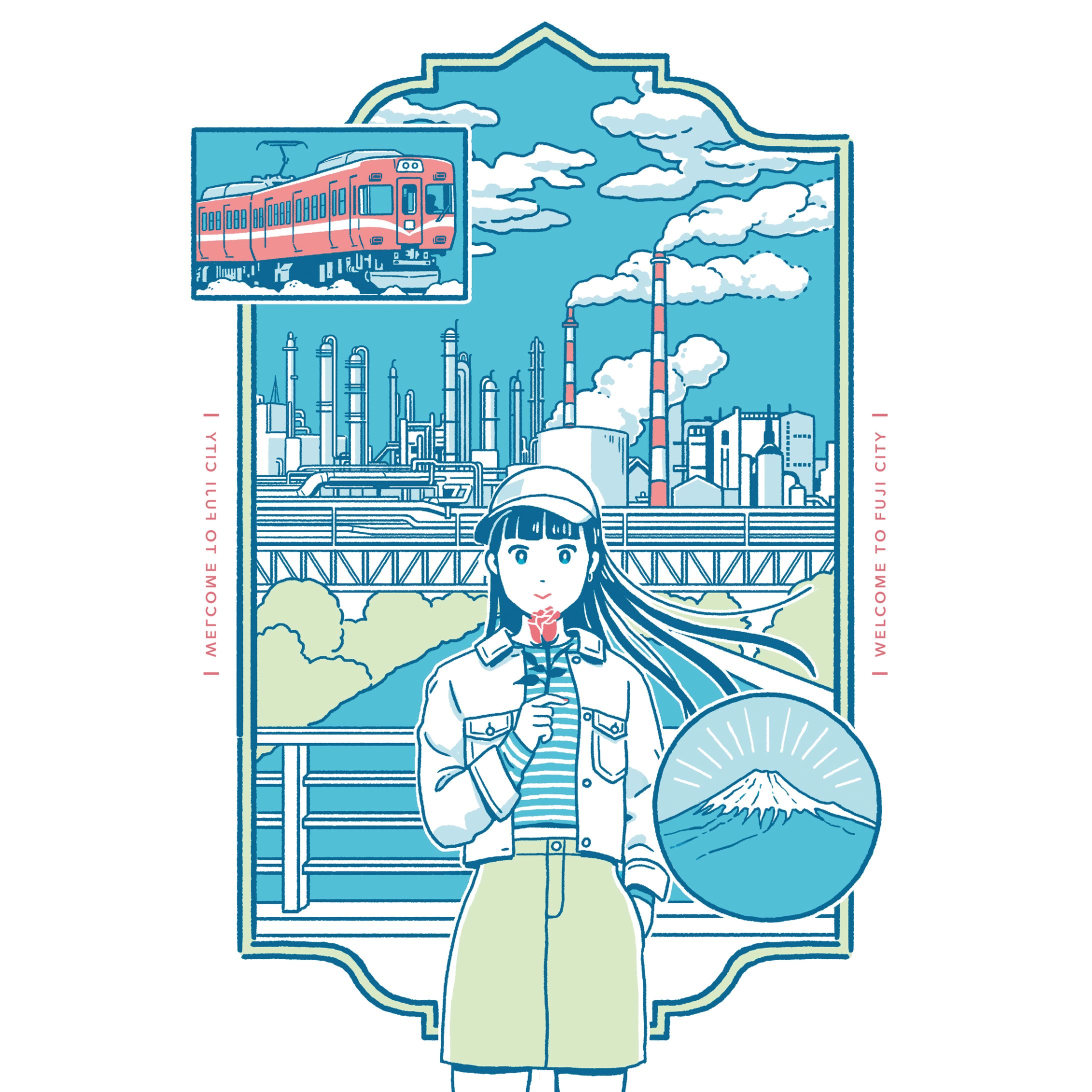 富士商工会議所クリアファイルイラスト-1