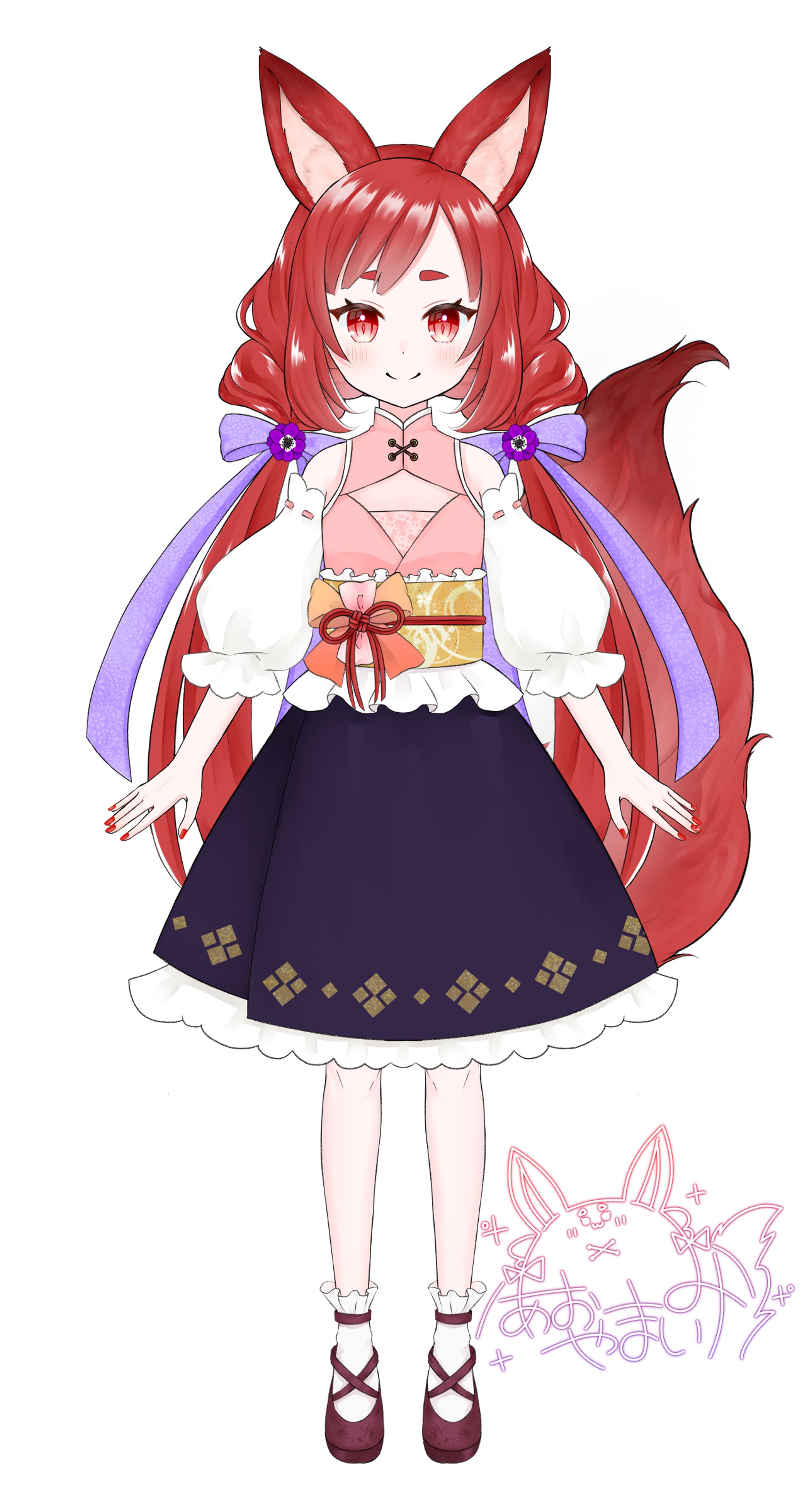 OCキャラデザ║空紅あもね-1