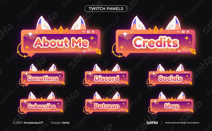 AmaterasuVT Twitch Panels