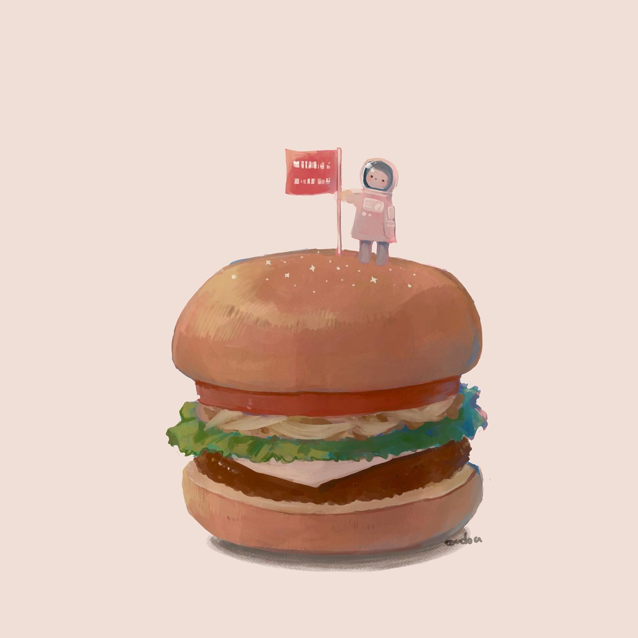 🍔　

_
#illustration #おえかき #食べ物イラスト #ゆるいイラスト 
#イラスト　#humberger #絵本 #お絵描き好きな人と繋がりたい
#いらすたぐらむ #kawaii #イラスト好きな人と繋がりたい 
#イラストレーター　#foodillustration-1