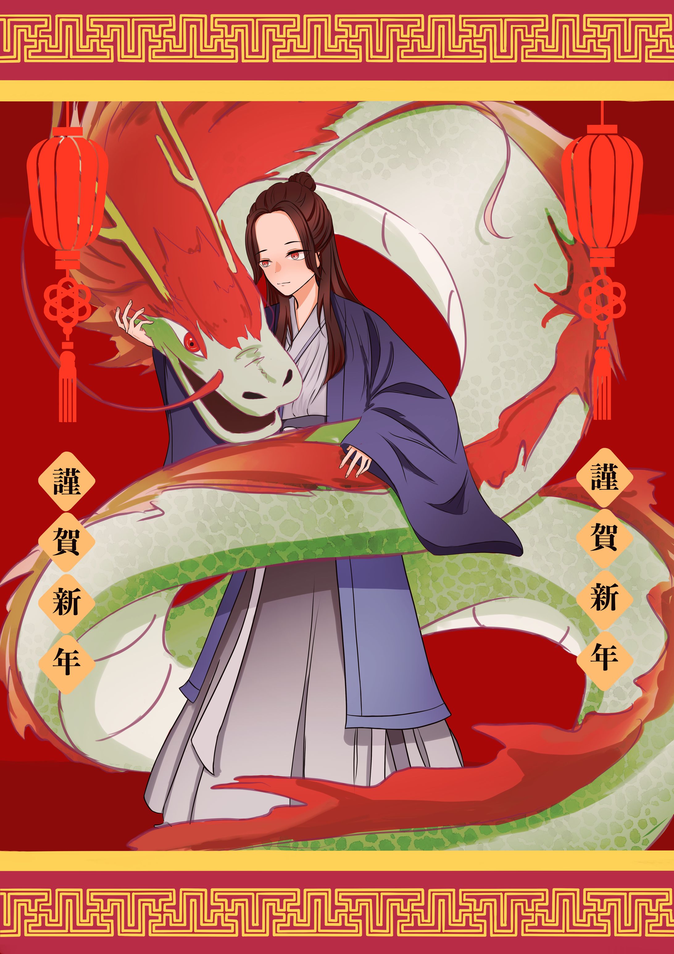 2024年お正月イラスト-1