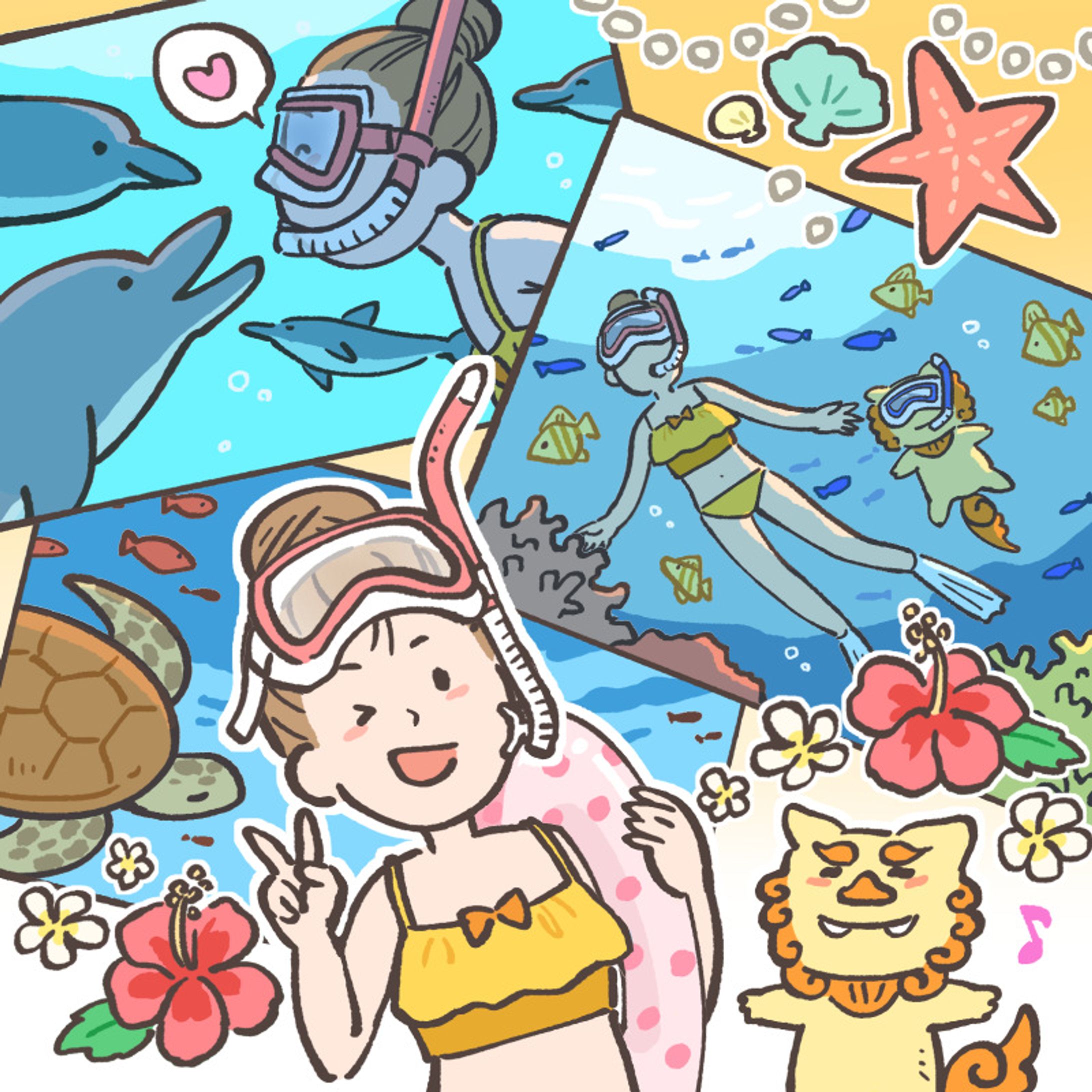 沖縄でダイビング-1