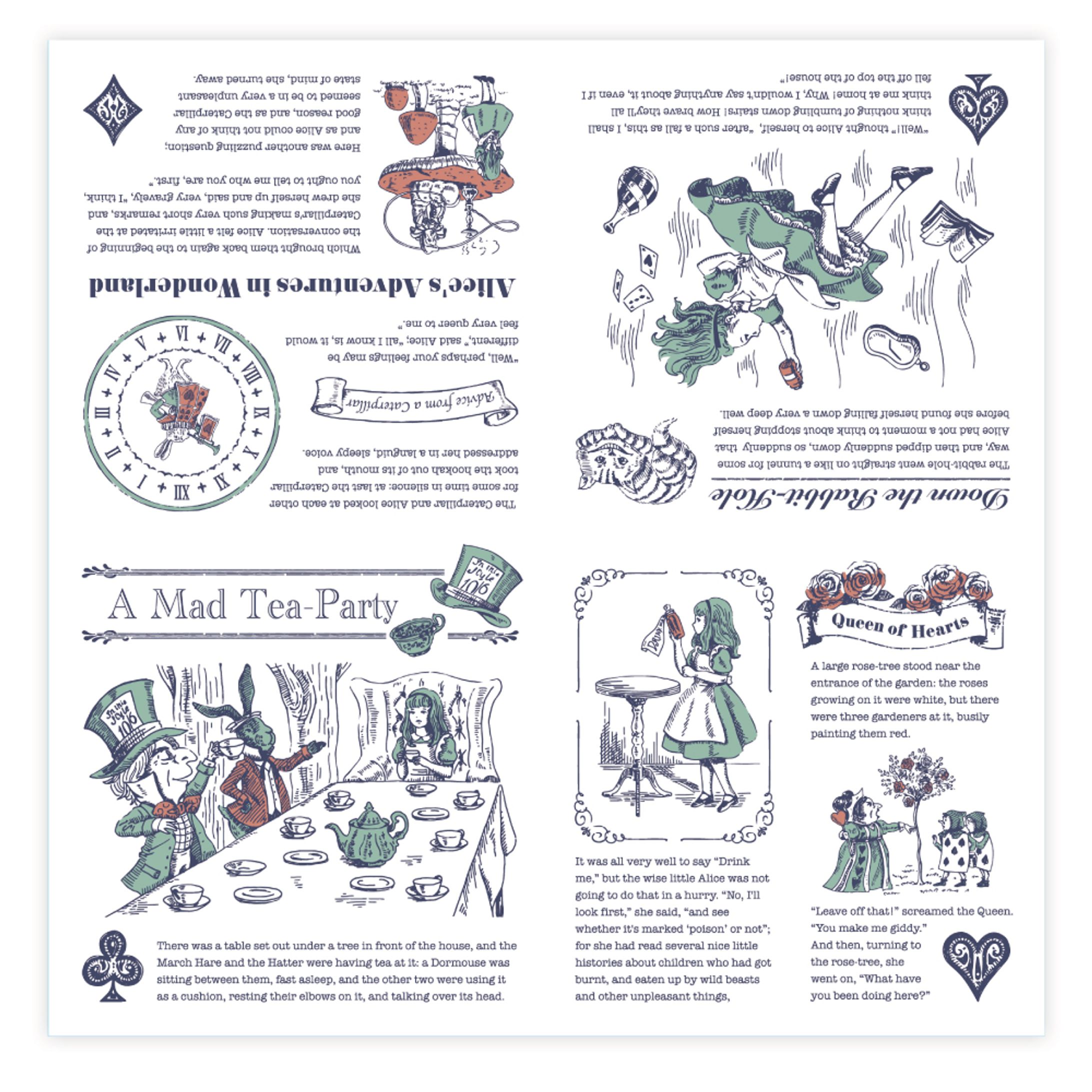 ［不思議の国のアリス柄商品］デザイン制作-1