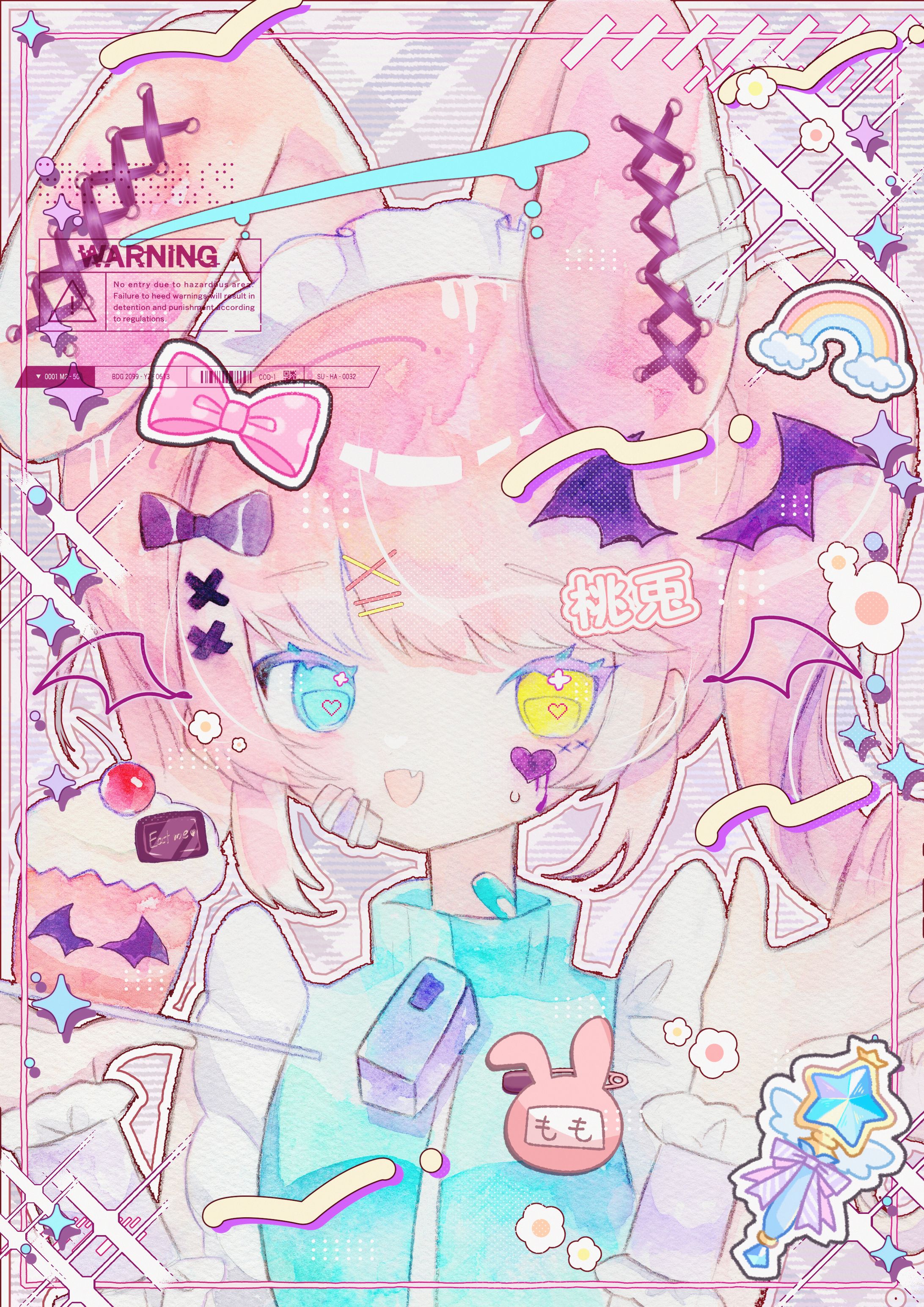 ジャージメイドツインテピンク兎-1