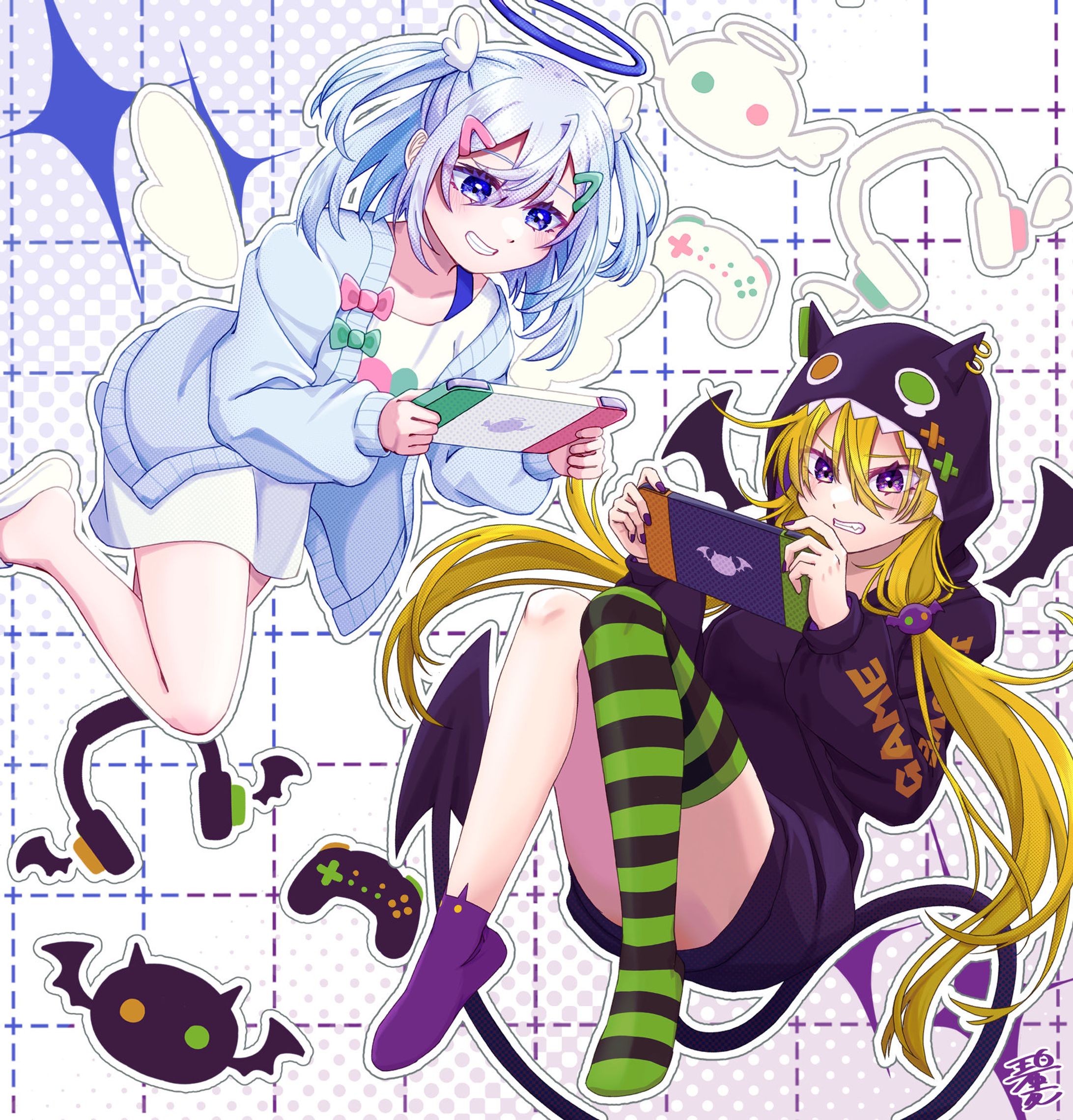 【オリジナル】ゲーマー悪天ちゃん-1