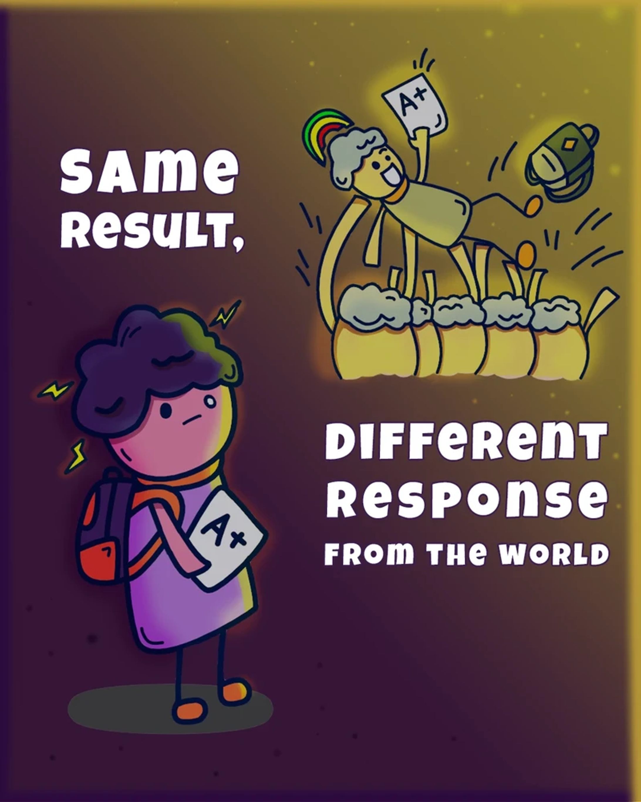 Quote Poster: Same Result, Different Response-1