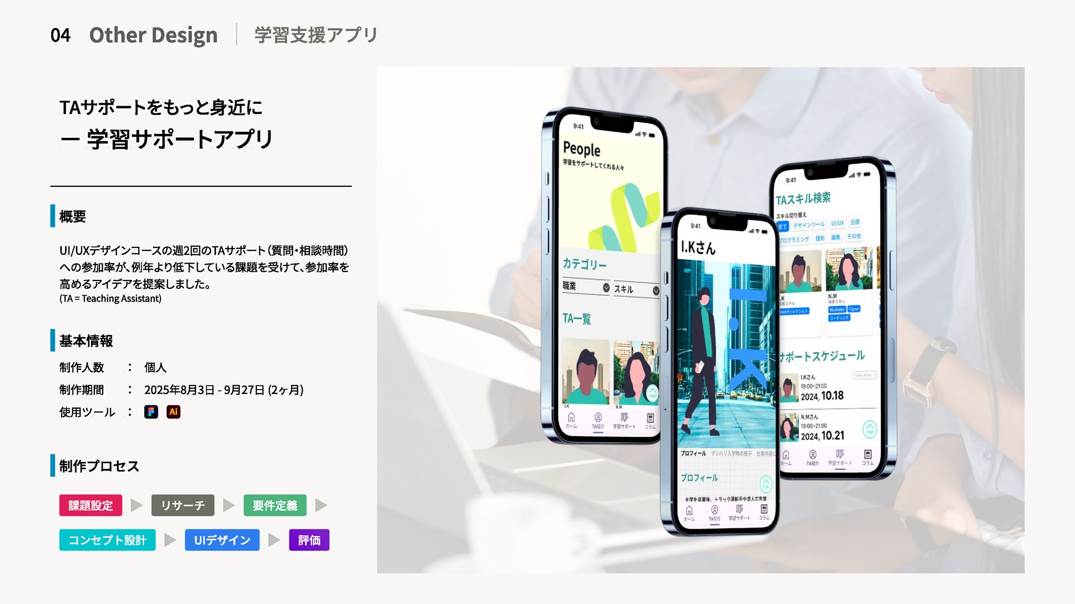 アプリ・プロトタイプ  : 「TA紹介アプリ」-1