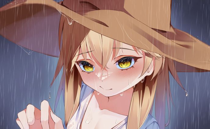諏訪子　雨　サムネイル