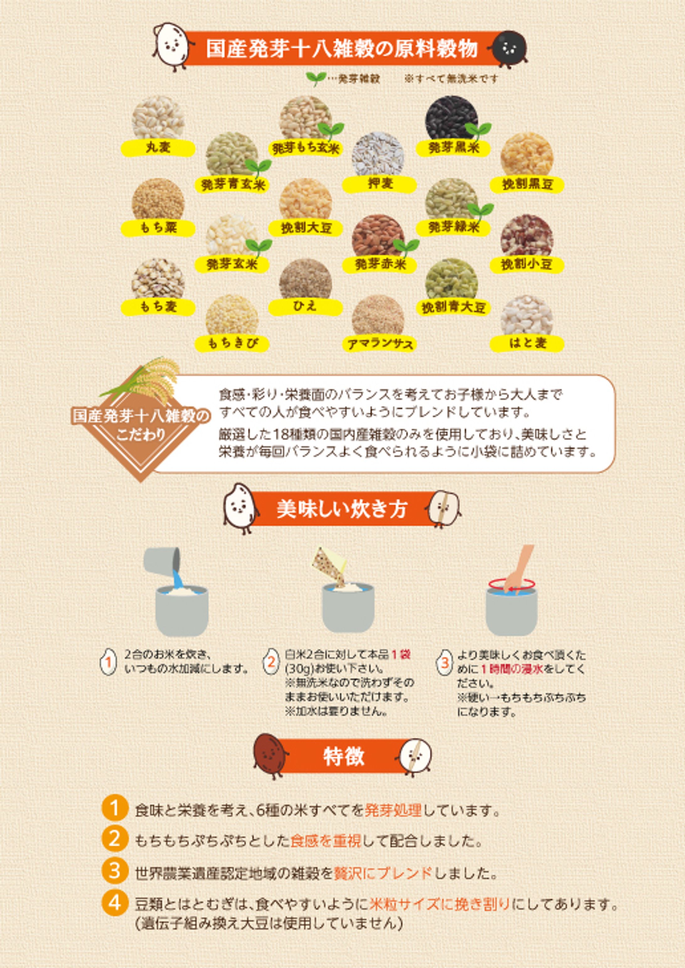 【チラシ】【制作実績】雑穀米同梱用チラシ-1