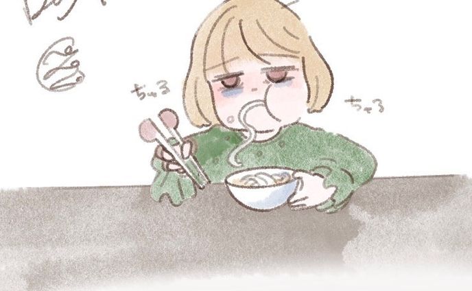 ----------♡----------

‪𝐃𝐚𝐲‬ 18 次女体調不良のうどん

ここ数日次女が胃腸炎？と謎の湿疹で苦しんでおる😭😭

うどんを啜るがその後嘔吐🤮✨
食べても嘔吐なので、栄養が心配だけど
お菓子、ゼリーはめっちゃ食べる😂😂おい！

今は食べれるもの食べて
ゆっくり休んでもらってます🥺🥺

湿疹は謎すぎて
血液検査したけど異常なし😭

その後足の裏にも何か出てきたので
今は皮膚科で投稿してます😅😅

小児科2件からの皮膚科という
病院三昧😇😇

お仕事は今週1度も行っておりません🙏🏻
有給消化激しめ😇🙏🏻🙏🏻

早く治ってくれ〜🪄︎︎✨

 #100日チャレンジ  #育児日記  #1日1絵  #かわいい  #ゆるいイラスト #女の子ママ  #女の子  #日常#illustrations  #illustrate #cute  #girl  #일러스트 #데일리  #귀여워 #패션  #그림스타그램