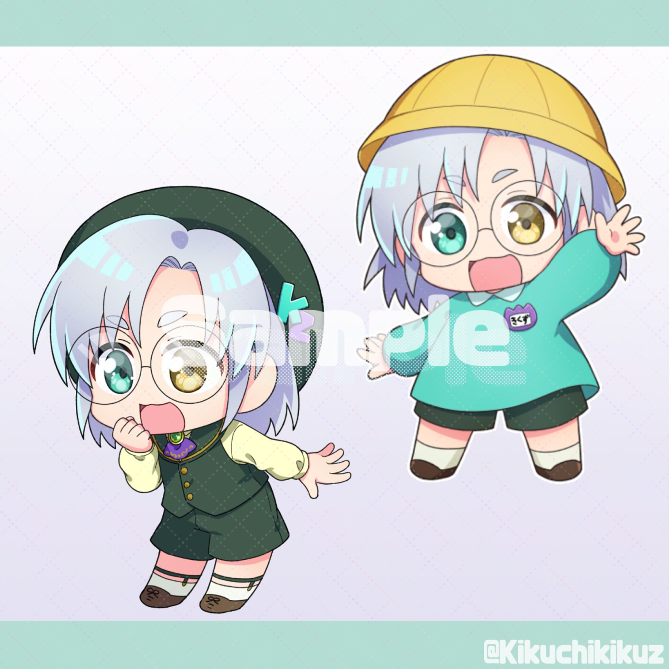 【ちびキャラ】2種／きくちきくず-1