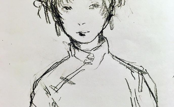 #アナログイラスト  #croqui#illustration