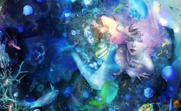 夜海の人魚［commission］