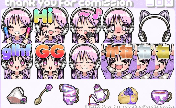 川北様スタンプ&バッジ&GIFアニメーション