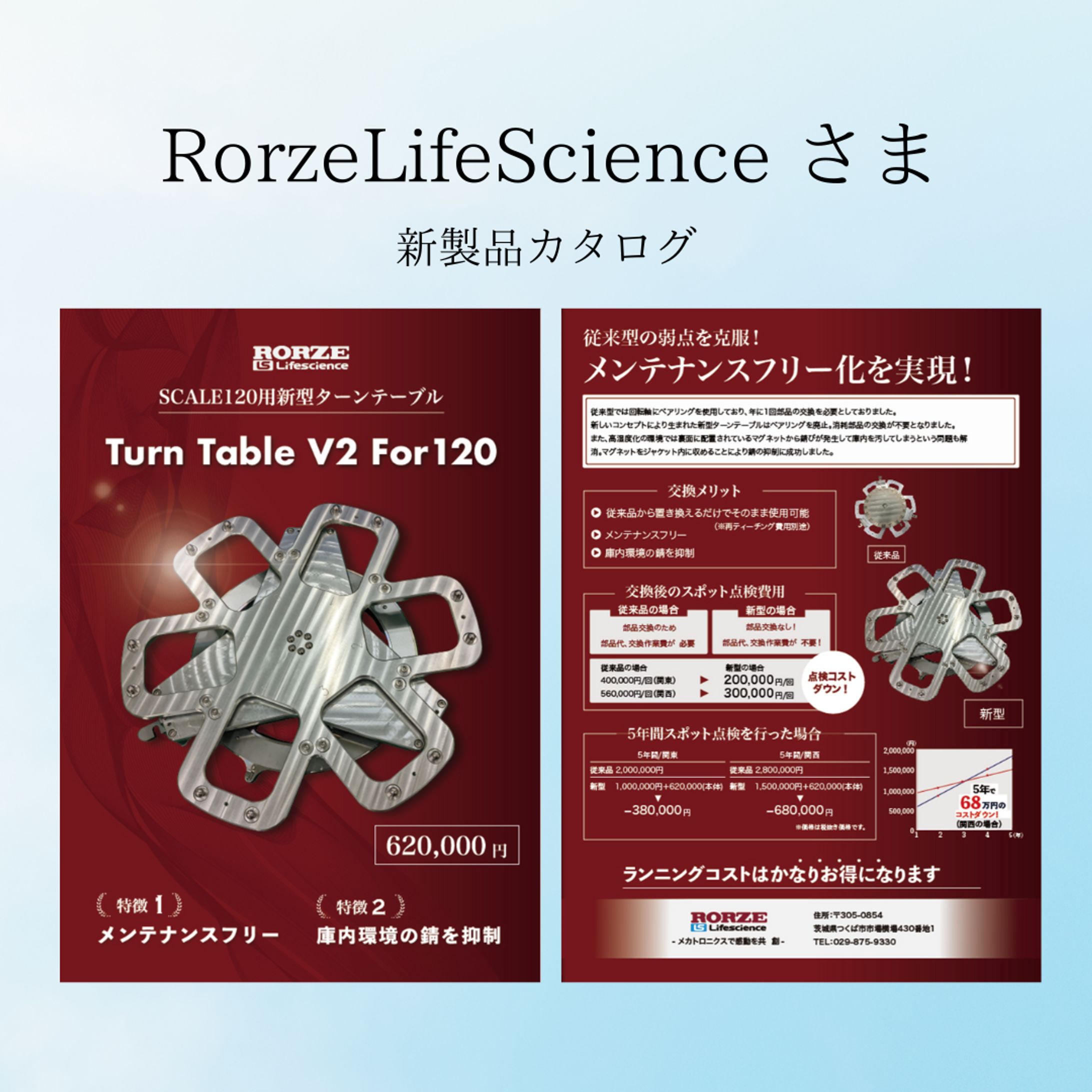 Rorze LifeScience様　新製品カタログ-1