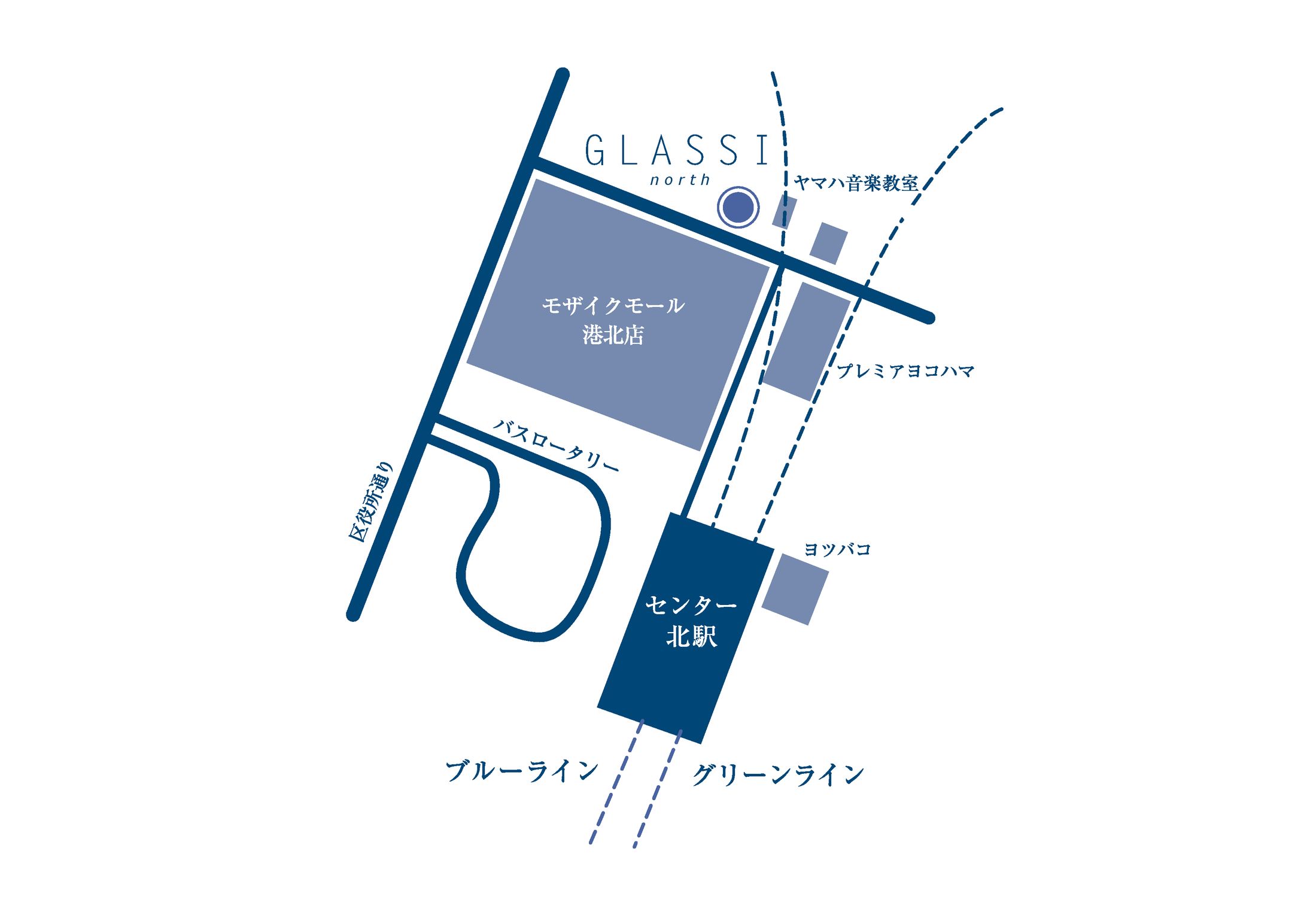 美容院GLASSI様のマップ-1