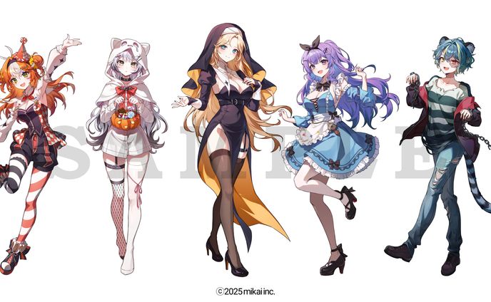 2025 Re:AcT2期生「ホーンテッドパーティナイト」カバーイラスト