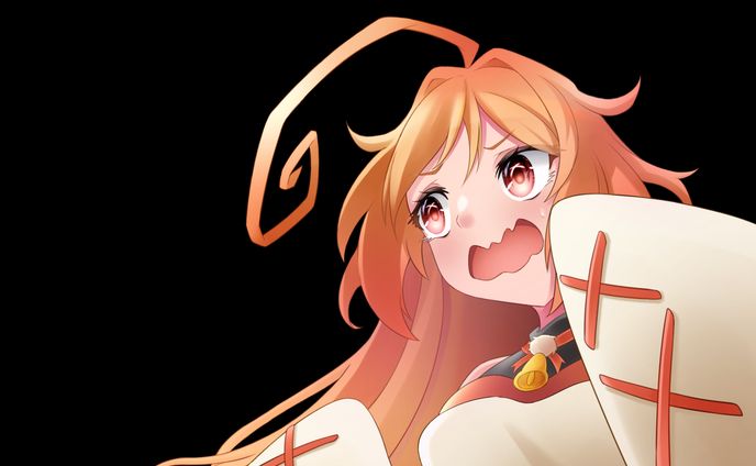 VTuber暁月けだまさん動画サムネイル用イラスト