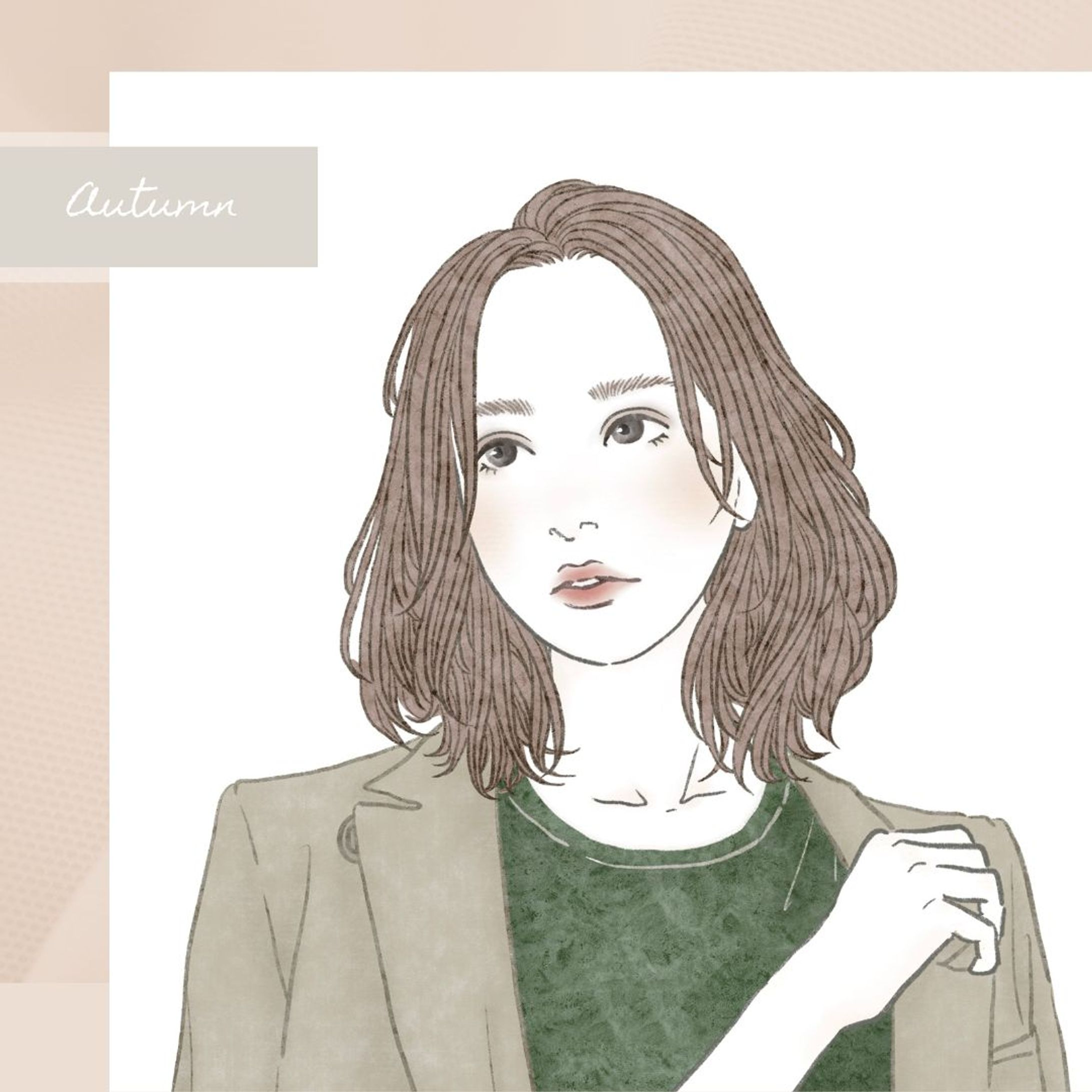 ルミネ有楽町様「オンラインパーソナルカラー診断」イラスト制作-1