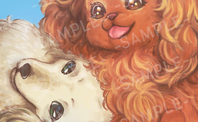 愛犬ちゃんのイラスト依頼